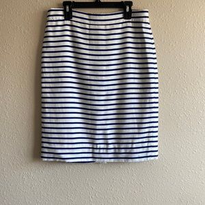 J. Crew Striped Pencil Skirt size 2